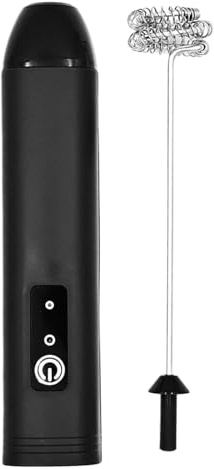 Mousseur à lait – Machine à mousse électrique rechargeable, fouet de cuisine portable | Caractéristique de tige en acier inoxydable, milkshakes au latte, café à la maison, café, voyage, emplacements