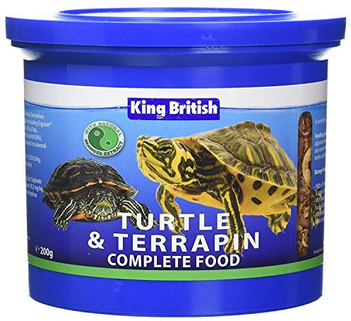 King British | Turtle & Terrapin Complete Food | Helps Support Health & Vitality |Includes Essential Vitamins & Minerals | Made with Natural Ingredients | Highly Palatable | 200g