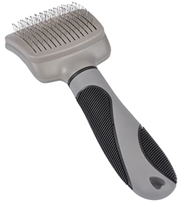 LOVE STORY Brosse carde à Manche Ergonomique Soin Expert 19cm Gris/Noir