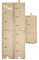 TOYANDONA Höhenlineal aus Holz, mit Holzdruck, Messlatte zur Höhenmessung, Lineal für Kinderzimmer, Wanddekoration