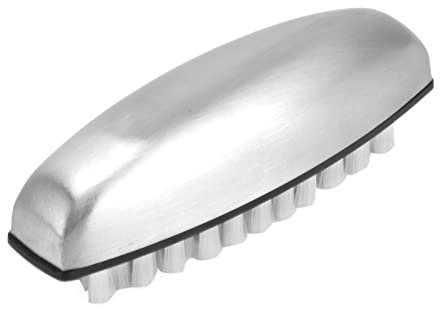 Brosse à légumes, Brosse à Fruits, Brosse de Nettoyage en Nylon, Brosse de Nettoyage pour Fruits et légumes avec Manche en Acier Inoxydable pour Nettoyer Les légumes à Peau Dure