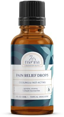 7th Manna Muscle Rub for Joint & Muscle Pain Relief, Menthol Pain Relief Formula with Camphor - Fast-Acting, Quick Dry & No Residue, 30ml - Topical Pain Relief for Active Adults