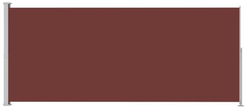 vidaXL Toldo Lateral retráctil para Patio marrón 200x500 cm, Pantalla de jardín, toldo retráctil, toldos de Patio, Pantallas de jardín