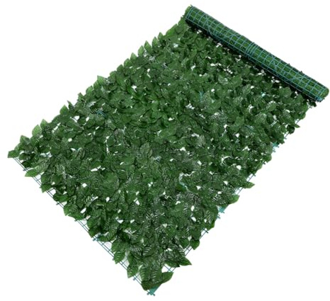 SHINEOFI Simulación de Valla con Artificiales Densas y Resistentes para Decoración de Jardín Balcón y Celosía Panel Verde Duradero y Fácil Mantenimiento para Exteriores