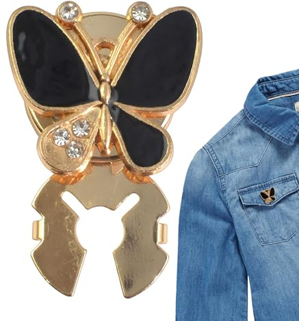 de botones para blusas de mujer, accesorios de manualidades de , 12 piezas de clips para botones de joyería para vestidos, botones decorativos de aleación, accesorios para blusas