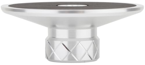 CONGARTENO Stabilizzatore Frequenza per Alluminio di in Lega e Vinile Dischi in Magnesio Argento Funzione Anti-vibrazione Stabilizzazione della per Giradischi Domestici