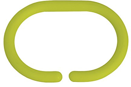 MSV Lot de 12 Anneaux pour Rideaux de Douche Vert