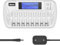 BONAI 9 Slot Caricabatterie per Ricaricabili Stilo AA/Ministilo AAA/9V Batterie Ni-MH Ni-Cd con LCD Display