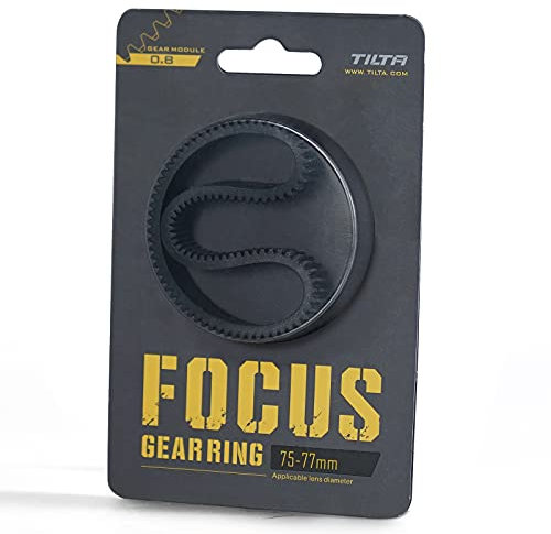 Tilta Seamless Focus Gear Ring for 75-77mm Lens 360° Seamless Rotation Silent for Tilta Mini Follow Focus Nucleus Nano DSLR 0.8 Mod Standard Gear Camera Lens Accessories TA-FGR-7577