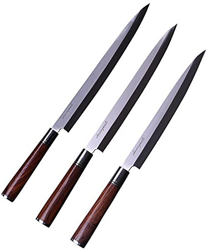 Sashimi Knife Yanagiba Filiting Coltelli Sushi Import 1.4116 Acciaio con manico in legno in scatola regalo 10/11 / 12 pollici Coltello da cuoco (Color : 10 inch)