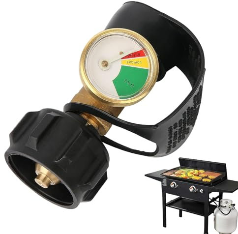Gasflaschen Füllstandsanzeige, Propangasflaschen Messgerät, Zubehör Für Manometer Gasflasche, Lecksucher, Kupferanschlüsse Für Gastank Schnittstelle, Für Grillheizung