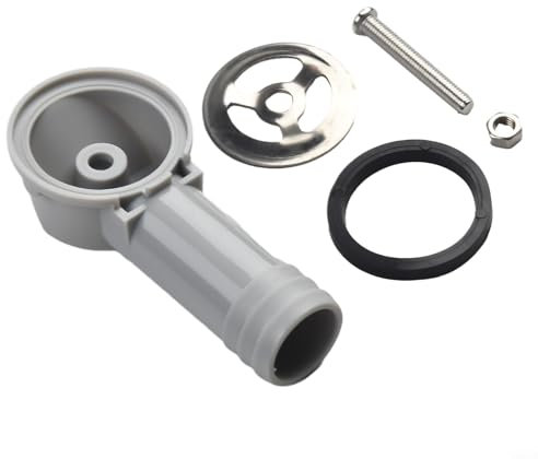 FUANA 1 x tubo di scarico, rubinetto troppopieno, pezzi di ricambio, guarnizione per lavello della cucina, tubo flessibile per lavandino