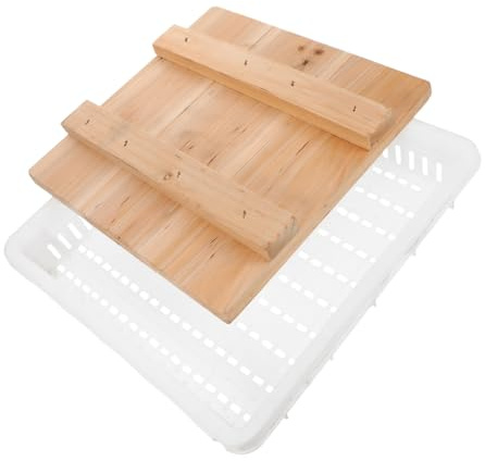 PRETYZOOM Wood Cheese Press Compact Design Kitchen Cheese Mold Tool with Basket Beginner Friendly for Small Kitchens Household Use