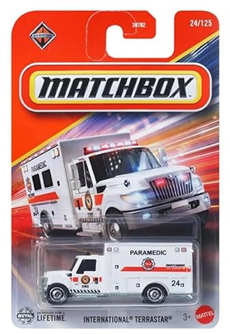 Matchbox International Terrastar [Ambulance] 24/125, 1:64 Scale Diecast Toy Vehicle