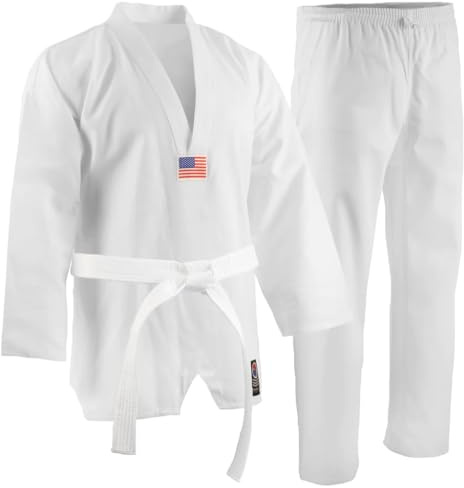 Pro Force 5oz Ultra Lightweight 5oz TKD Uniform (with Flag) - 5