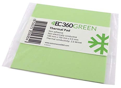 EC360® Green 2,5W/mK Wärmeleitpad (100 x 100 x 0,5 mm)
