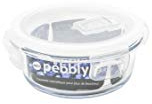 PEBBLY - PKV400ROB - Boite de conservation en verre ronde 400 ml pour cuire, conserver, transporter et réchauffer - 100% hermétique