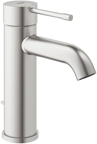 GROHE Enhandsblandare Essence 24171_1, S-storlek, enhålsmontering, dragstång avloppsarmatur, Professional Edition, superstål