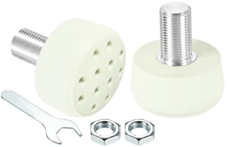 PATIKIL Ruedas Patines Pie Topes con 0.6'' Pernos, 1 Par 82A Goma Freno Tapones Bloque con Agujeros para Ruedas Patines Accesorios Reemplazo, Verde