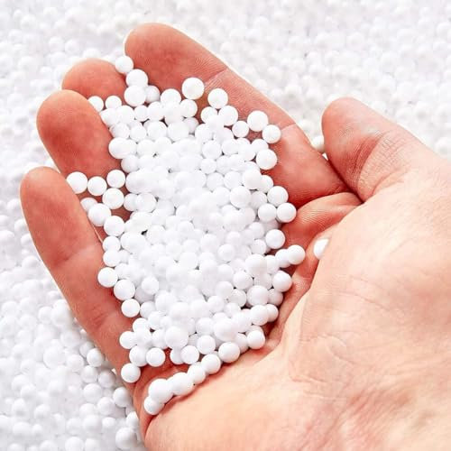 D. & D. Poliestireno – Bolsa de perlas de poliestireno expandido para relleno de puf, sillones, cojines, 2 a 8 mm – Bolas para relleno de puf (100 litros)