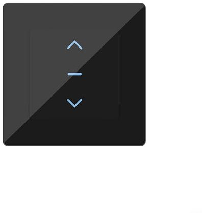 HpLive Interruptor de persiana inteligente WiFi, control por voz temporizado, interruptor de persiana de cortina, temporizador (negro)