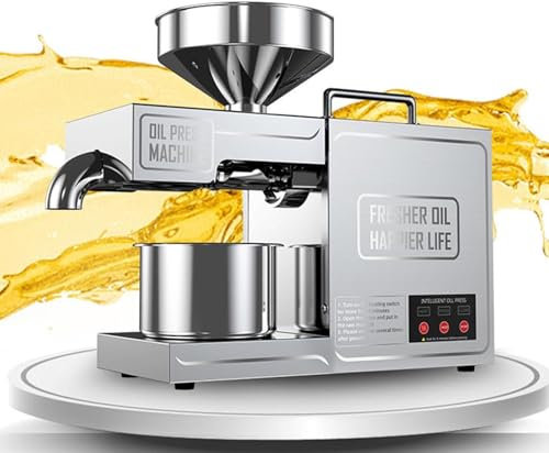 Macchina Per L'Estrazione Dell'Olio In Acciaio Inox 820w,Pressa Per Olio Calda E Fredda Commerciale,Macina Olio Semi Noci Commerciale Per Commerciale E Domestico
