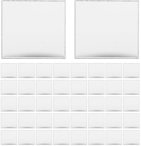 HIAKDOFT 200 Pezzi Piastrelle a Specchio Adesive Quadrate 2,5 Cm in Acrilico per Mosaico Fai da Te, Specchi Autoadesivi Riflettenti per Decorazioni Artigianali e Cornici, Adatti