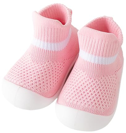 Bebé Niñas Niños Zapatos De Ocio Malla Fondo Transpirable Resbalón Deportivos Calcetines Sneakers