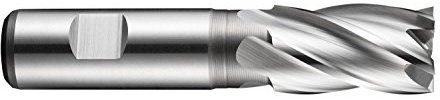 Dormer C247 C24711.0 - Fresa a 4 taglienti, HSS-E-PM, con finitura brillante, diametro 11,0 mm, confezione singola