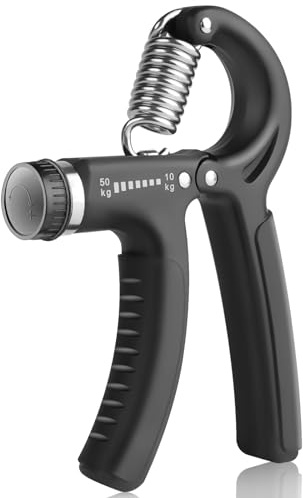 Vicloon Hand Grip,Exerciseur de Doigts Résistance Réglable 10-50 kg Poignée de Main Exercice Musculation/Pince de Musculation/Poignée d'entraînement pour Les Doigts et la Force Avant-Bras