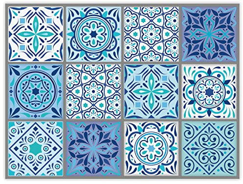 Papier-Tischsets Santorini Mandala Motiv I 100 Stück I 40 x 30 cm I Einweg Platzsets I Tisch-Unterlage aus Papier I Moderne Deko I Hochzeit I dv998