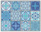 Papier-Tischsets Santorini Mandala Motiv I 100 Stück I 40 x 30 cm I Einweg Platzsets I Tisch-Unterlage aus Papier I Moderne Deko I Hochzeit I dv998