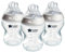 Tommee Tippee Natural Start Anti-Colic Baby Bottle, 260 ml, 0+ months, Slow Flow Breast-Like Teat for a Natural Latch, Anti-Colic Valve, Self-Sterilising, Pack of 3