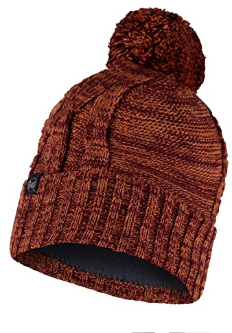 Buff barn stickad fleecefodrad mössa hatt