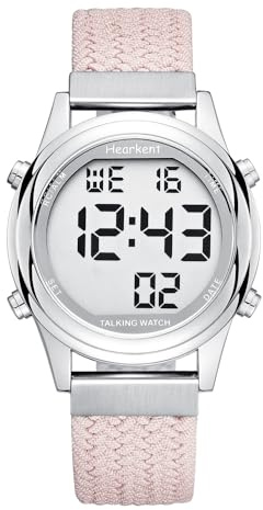 Hearkent Reloj Digital Grande en español para Mujer, fácil de Leer, para Personas Mayores, con discapacidad Visual y Baja visión