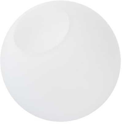 Uonlytech Pantalla de Lámpara de Globo Esférica de Vidrio Lechoso, Diseño Moderno y Minimalista, Fácil de Limpiar, Adecuado para Dormitorios y Salas de Estar