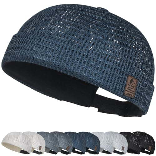 Docker Hat Hombre Sombrero para Hombre Gorros portuarios Llevar Durante Todo el año Gorro Trawler Beanie Docker de Punto,Pescador, Estilo Retro y Hip-Hop Sombrero