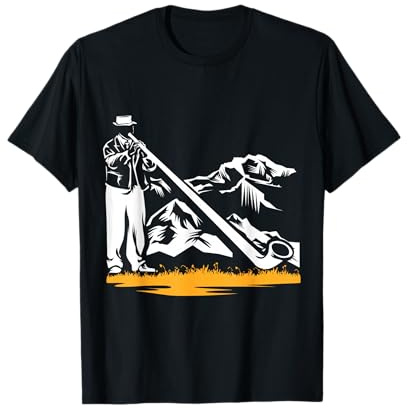 Joueur De Cor des Alpes Nature Montagne Alphorn T-Shirt