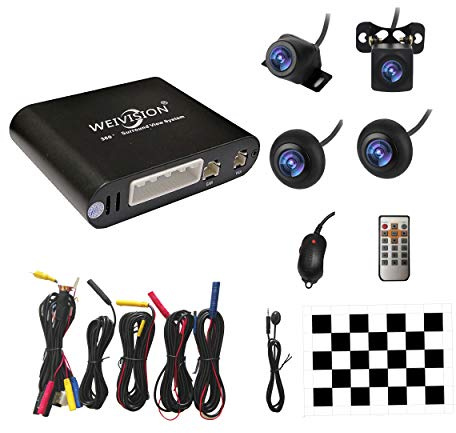Weivision Sistema Universal de visión de pájaros de 360 Grados para Coche, DVR, visión panorámica, Sistema de cámara de visión Trasera para Todos los Coches
