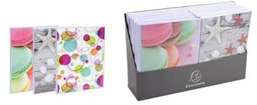 EXACOMPTA - Réf. 65003E - Album photos médium à pochettes souples 64 photos 10 x 15 cm - 32 pages - format vertical 17,5 x 23 cm - visuels de la couverture : 3 motifs aléatoires