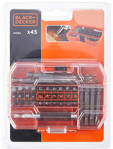 BLACK+DECKER A7235-XJ Drill Set - Orange (45-Piece)