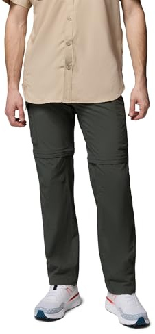 Columbia Mens Ridge Silver Ridge Convertible Pant, Gravel, 32W x 34L US
