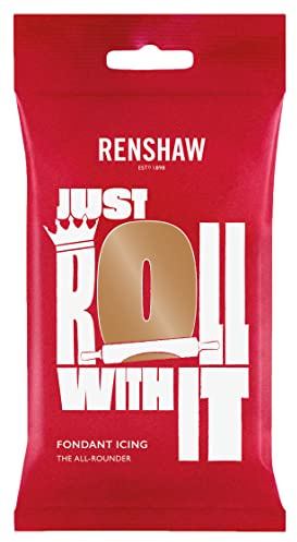 Teddy Bear Brown Renshaw Regalice Icing - 250g Pack of Cake Sugarpaste Fondant