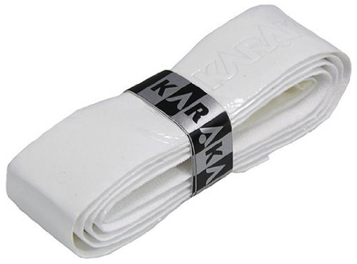Karakal - PU supergrepp - självhäftande grepptejp för badminton, squash, tennis, hockeyklubba eller ishockeyklubba - paket med 5 eller 24 - Blandade färger, vit, 4 x grepp