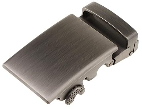 sharprepublic La Boucle De Ceinture Des Hommes à Cliquet, Boucle Automatique De Glissière Pour La Courroie 34-36mm De Ceinture - gris, comme décrit