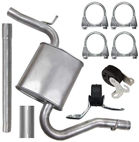 Adamot Mitteltopf Auspuff Mittelschalldämpfer für A4 B6 B7 2.0