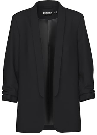 PIECES Damen Pcboss Noos 3/4 Blazer, Black Olive,XXL