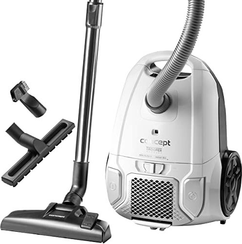 CONCEPT Hausgeräte VP8090, Beutelstaubsauger, Weiss