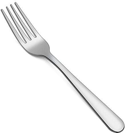 Pleafind Forks Set of 6 Piece - Stainless Steel Dinner Fork Table Forks, Mirror Polishing Cutlery Fork Set Pack of 6, Dishwasher Safe (7.1 inches, 18cm)