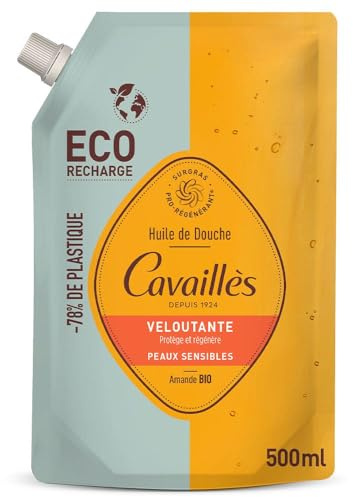 Rogé Cavaillès Olio per doccia vellutato ecologico, ricarica 500 ml
